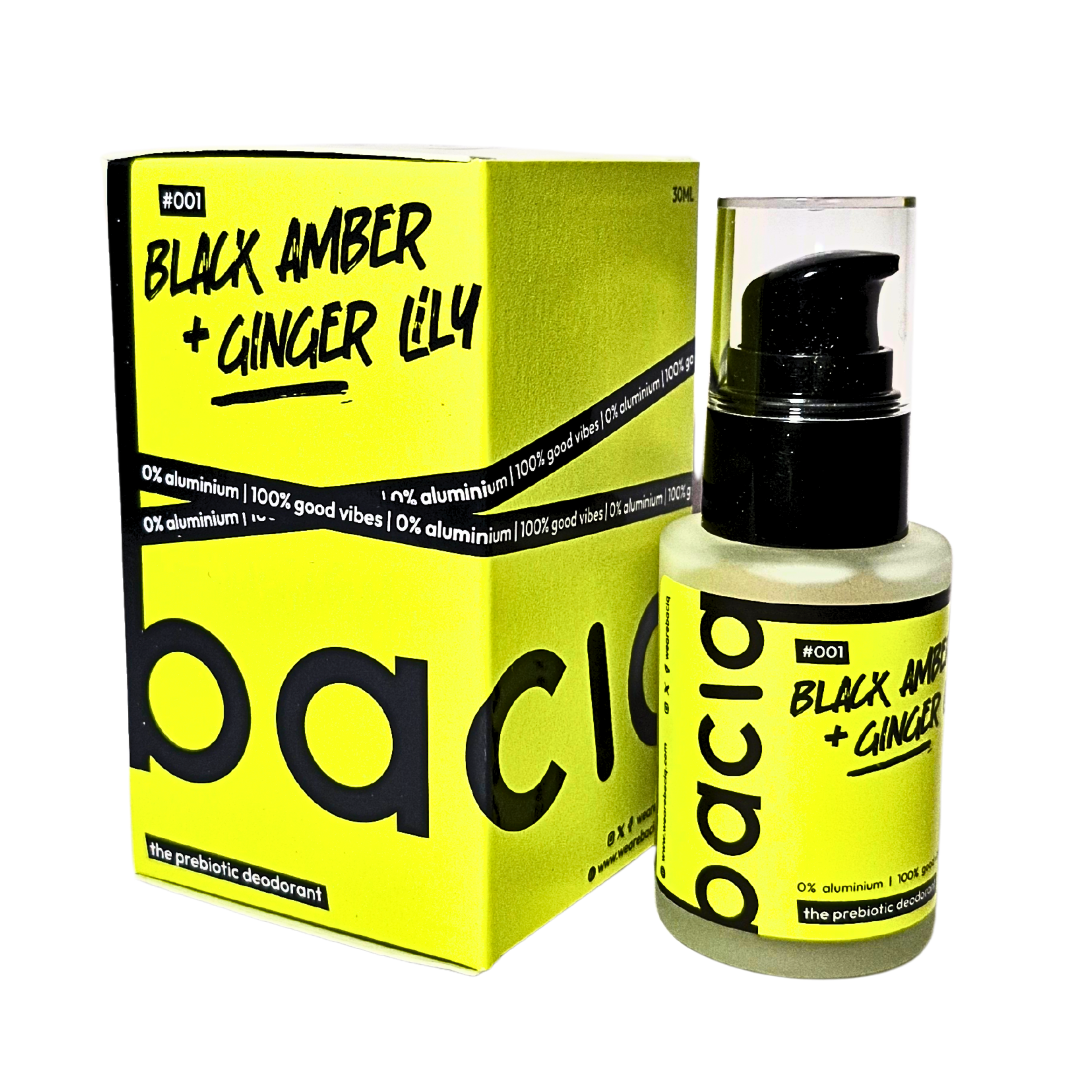 Prebiotic Deodorant Cream | 30ml | Black Amber & Ginger Lily