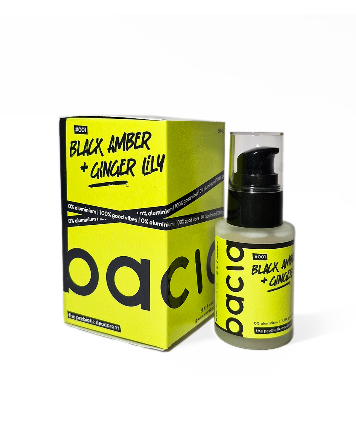 Prebiotic Deodorant Cream | 30ml | Black Amber & Ginger Lily
